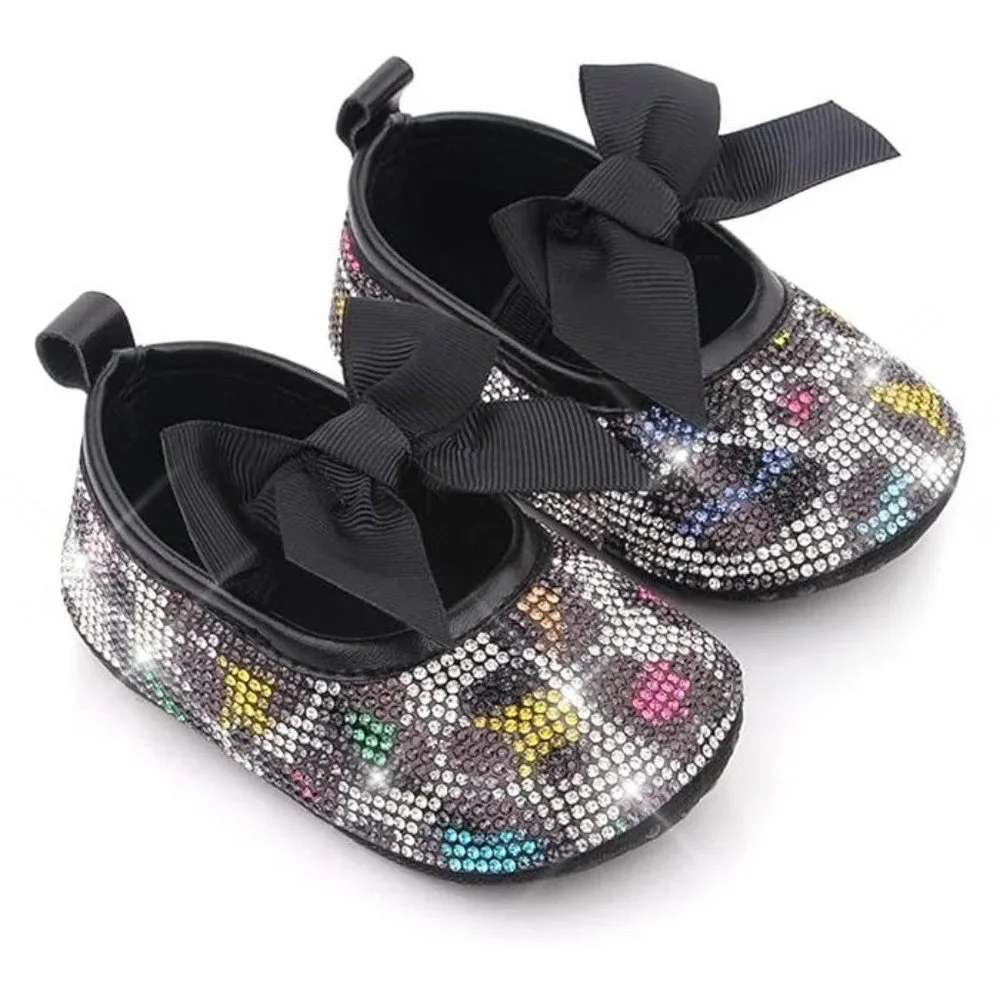 NWT Cute Sparkling Bling Swarovski Rhinestone Baby Girl Princess Shoes +…